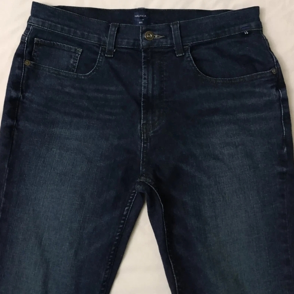 MENS NAUTICA SLIM FIT STRETCH JEANS SIZE 32 X 32 BLUE - Picture 3 of 5